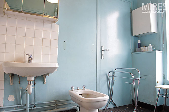 Awesome Salle De Bain Vintage Bleu Galerie - Idées décoration ... Awesome Salle De Bain Vintage Bleu Galerie - Idées décoration ...