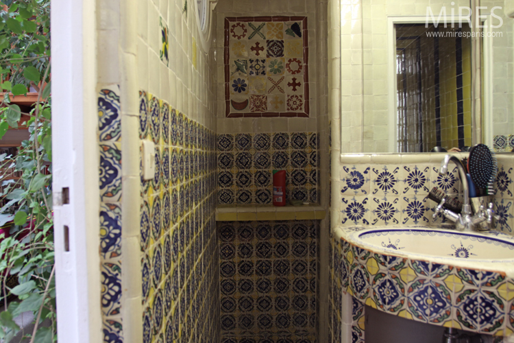 Salles de bains du rez-de-chaussée et du premier. C0695