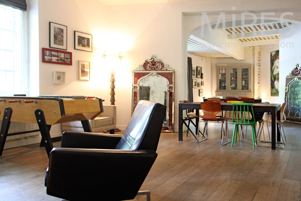 baby foot dans salon