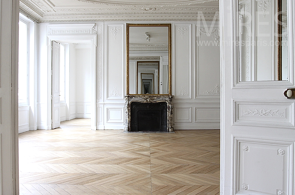 Typique appartement parisien vide. C0927