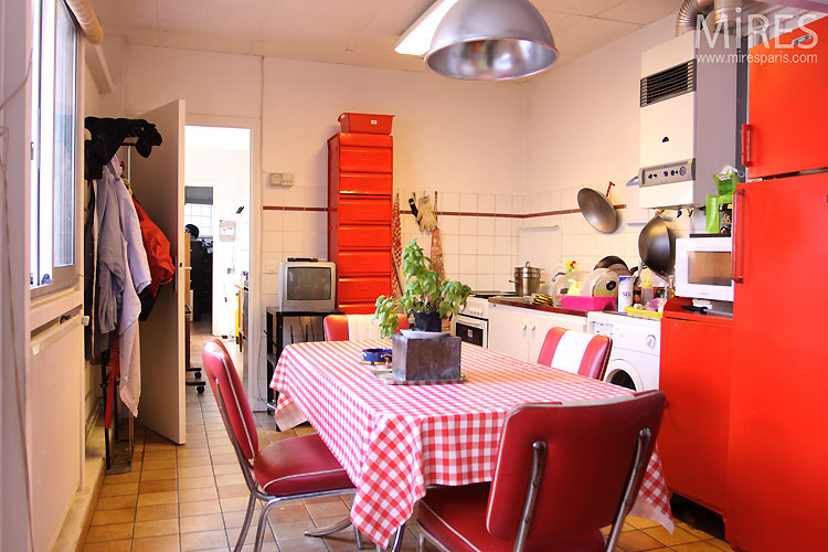 Colored and vintage kitchen. C0422