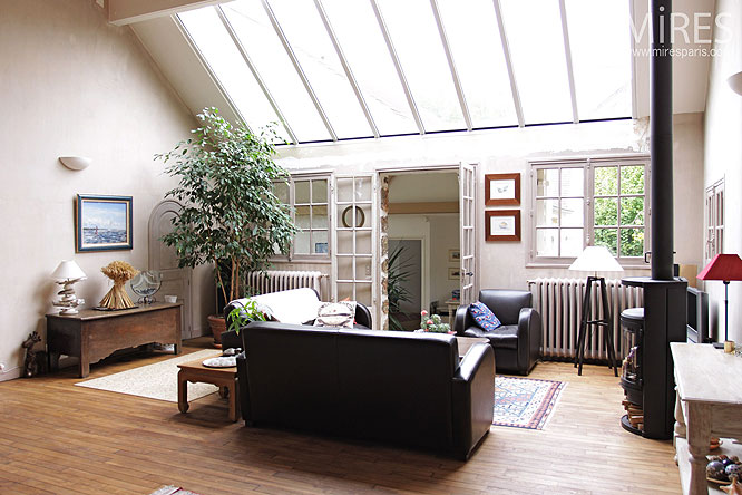 C0177 – Living room under glass roof