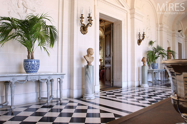 Entrée et statues. C0355