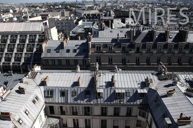 The romantic rooftops of Paris. C0909