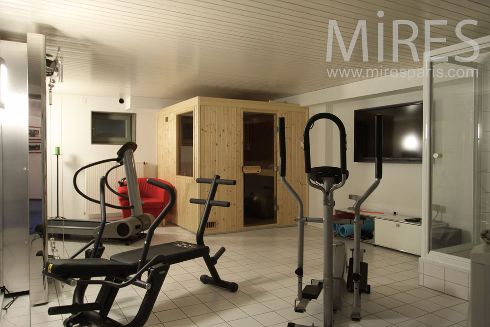 Salle de fitness au sous-sol. C1015