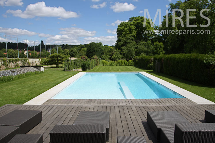 C1031 – Piscine et terrasse de bois