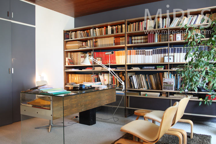 Office design and classic library. c1039