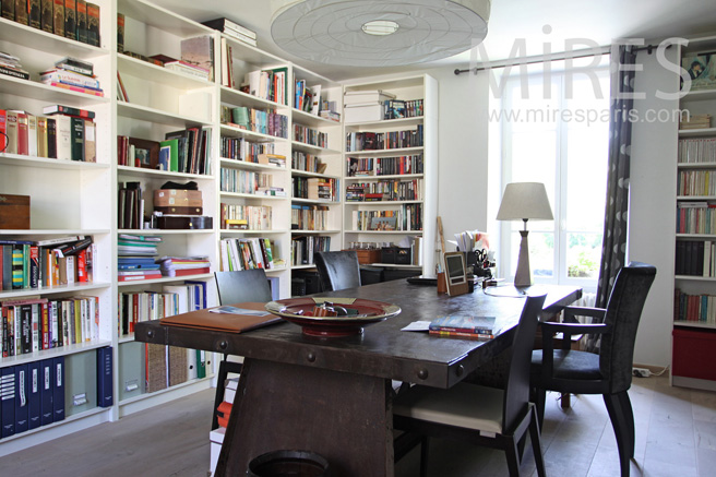 C1057 – Desk and library at the ground floor