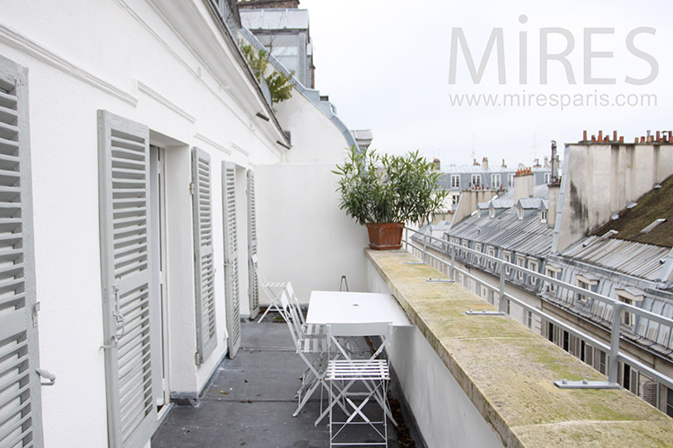 C1124 – Balcon terrasse à la parisienne