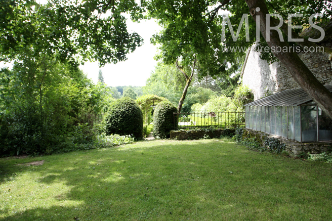 C0131 – Pastoral garden and greenhouse