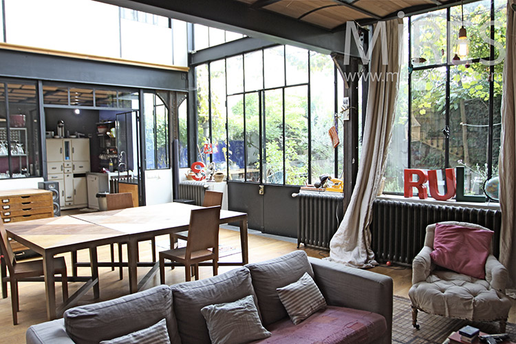 Loft in glass workshop. C1241