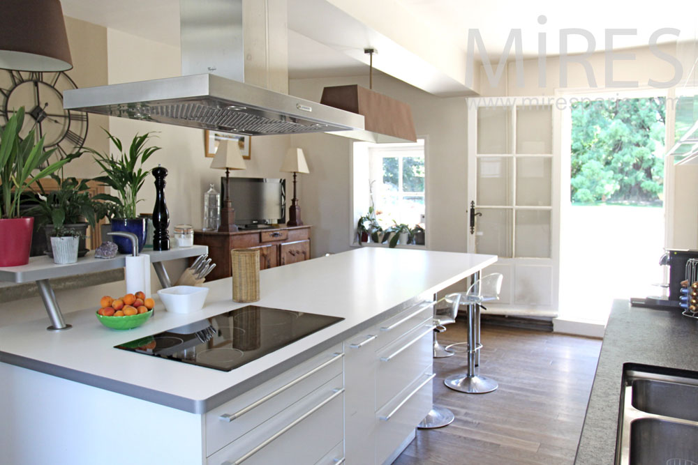 C1357 – Nice modern kitchen overlooking the garden