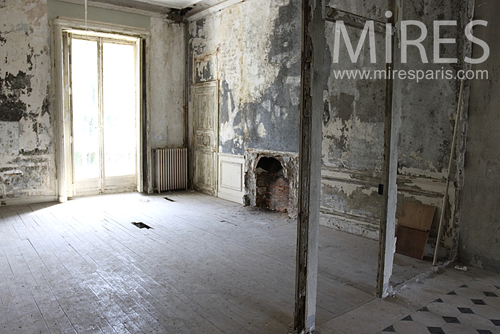 Devastated room. C1461