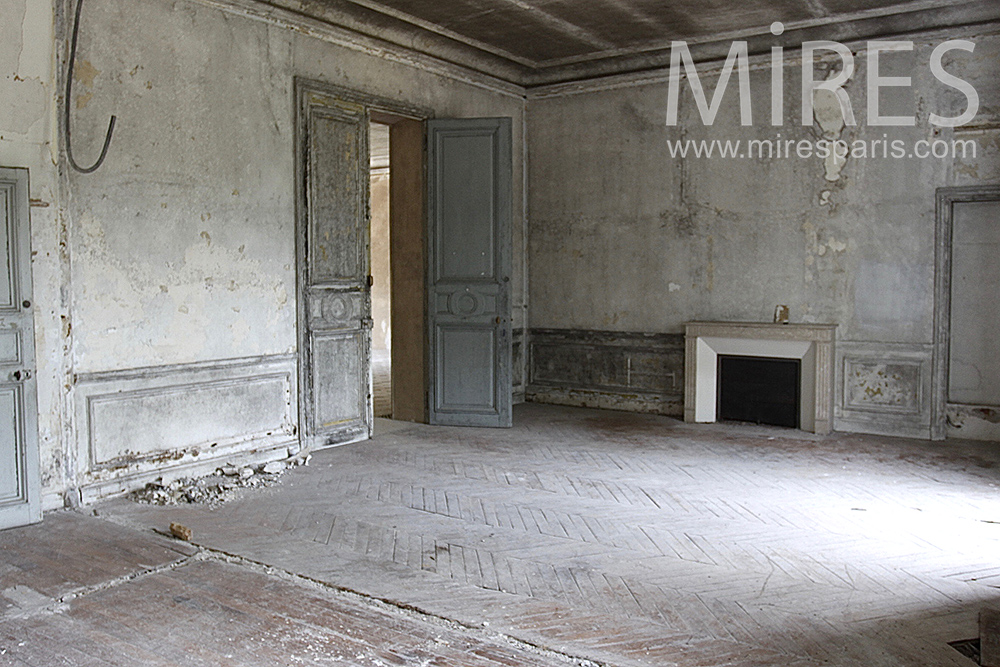 Abandoned fireplace . C1461