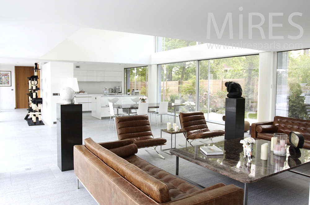 Large glass house. C1456 Mires Paris