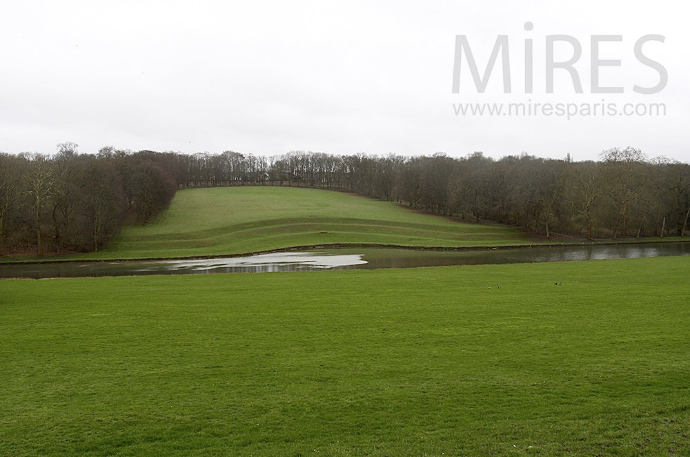 Park with pond. C1533