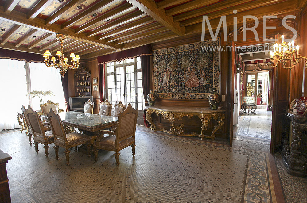 Precious dining room of aristocrat. C1562