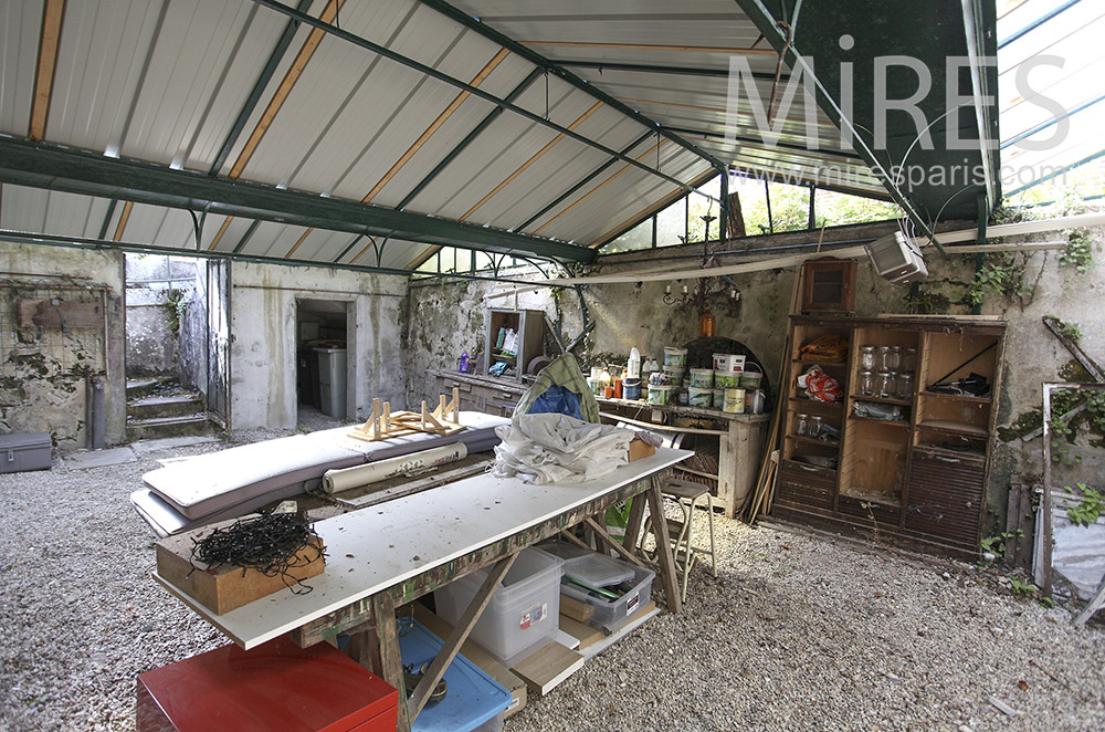 Workshop and storage room. c1597