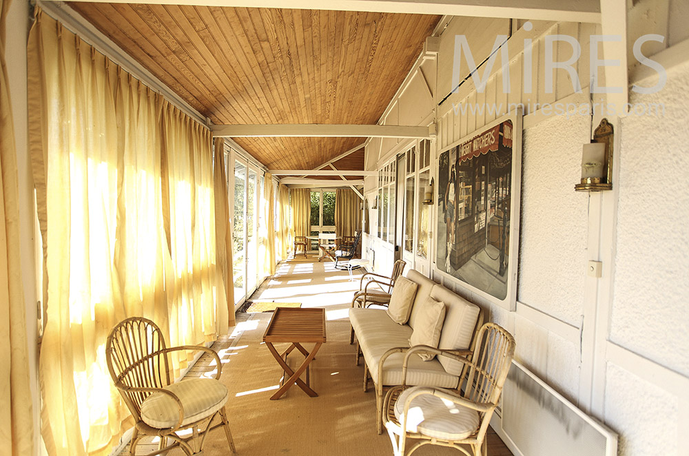 Open veranda with colonial charm. C1605