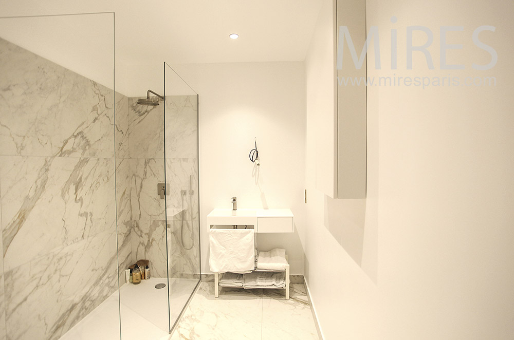Marble shower. C1629