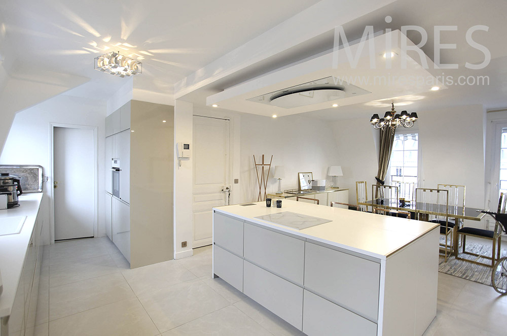 White and bistre kitchen. c1637