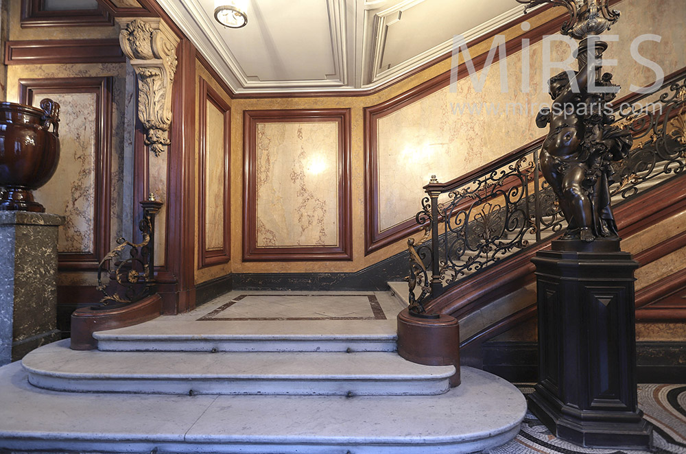 Large marble staircase. C0065