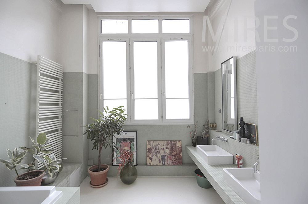 Gray bathroom. c1644