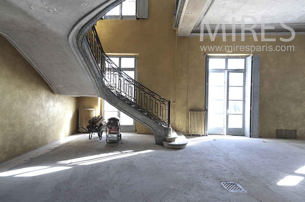 Grand staircase of castle. C1461