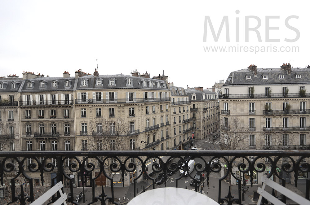 Balcony with views of the boulevards. c1650