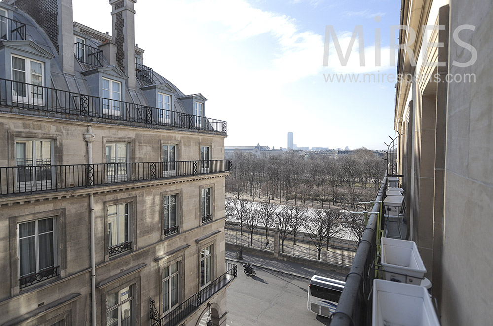 Un balcon sur les Tuileries. C1669