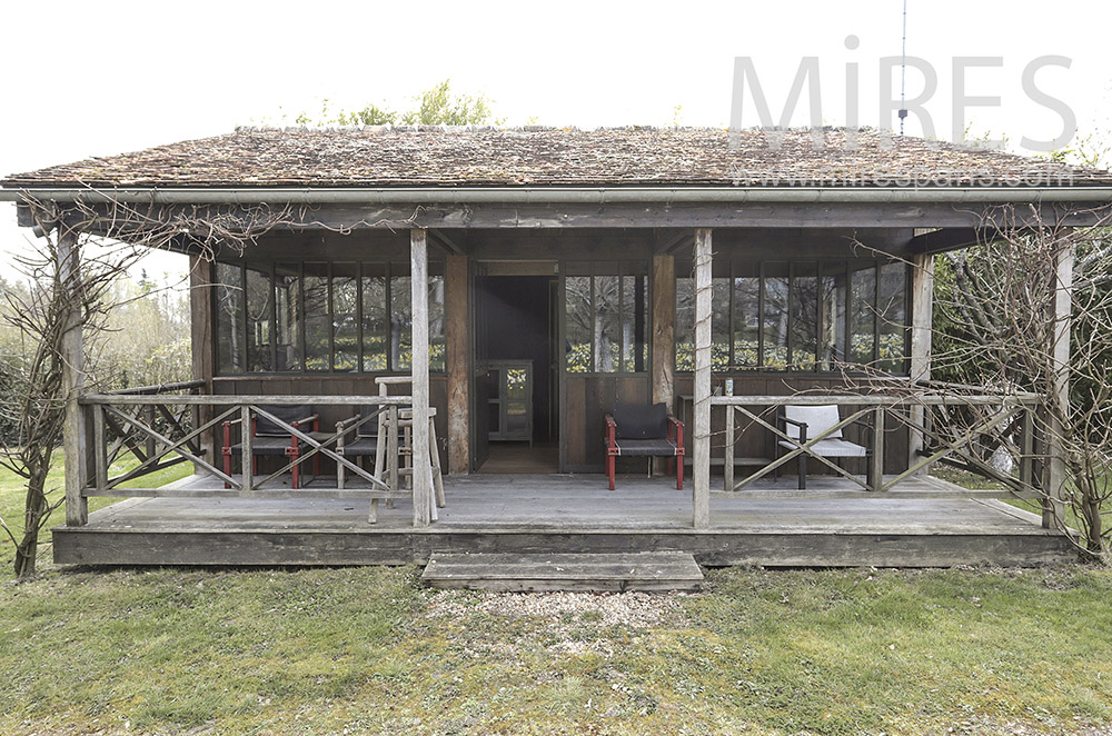 Large wooden bungalow. C1685