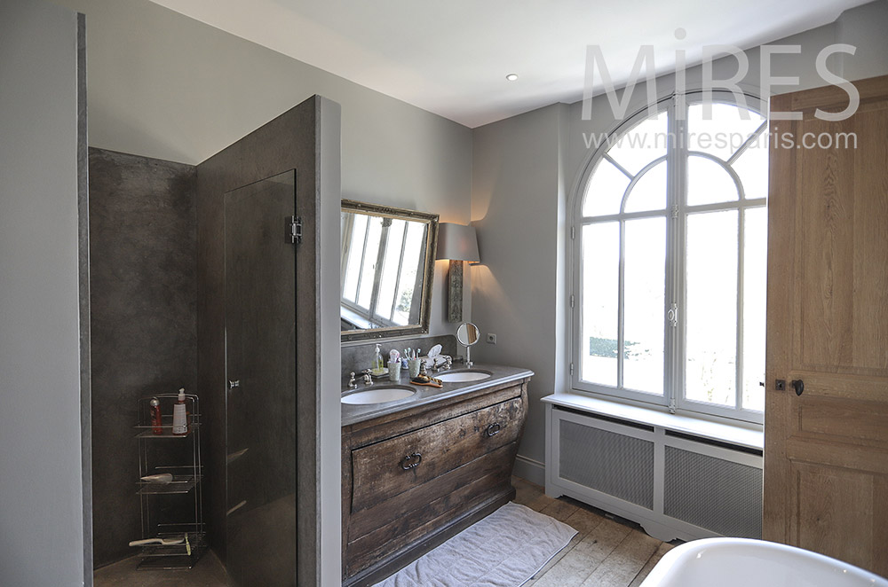 Modern and old for a bathroom. C1693
