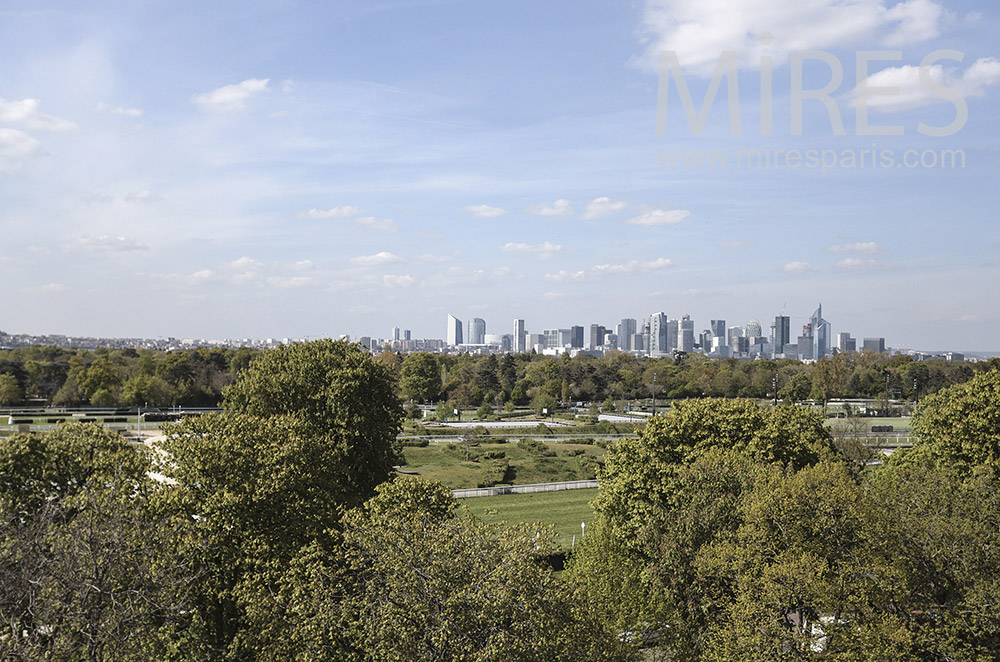 C1695 – Vue du Bois de Boulogne et la Défense