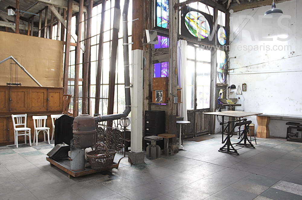 Atelier de vitrail. C1171