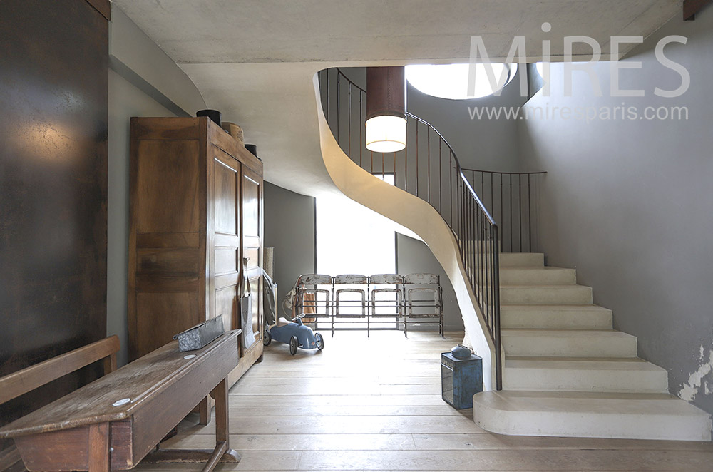 Escalier tournant. C1410