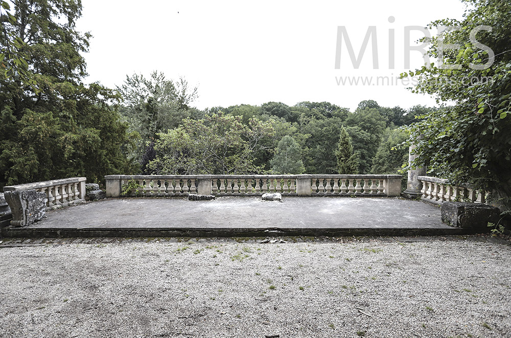 Terrasse et forêt. C1604