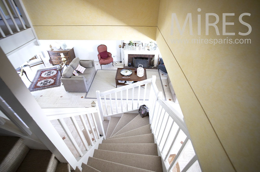 White wood staircase. C1735