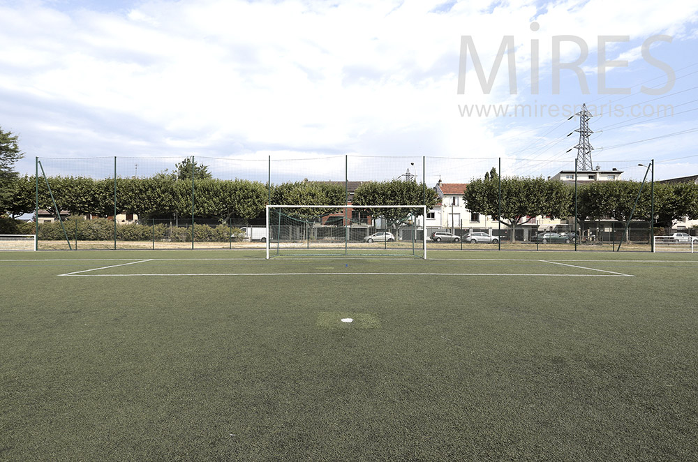 C1737 – Terrain de football, pelouse synthétique