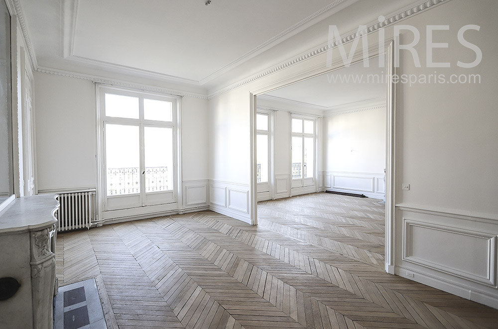 Parisian white apartment. C1754