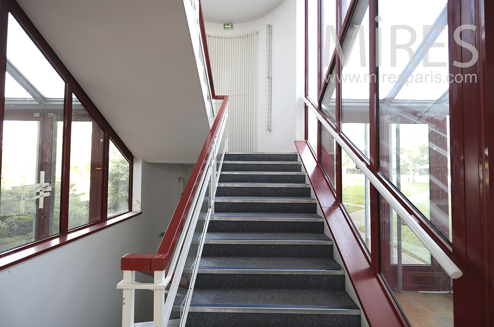 Grand escalier rouge. C1744