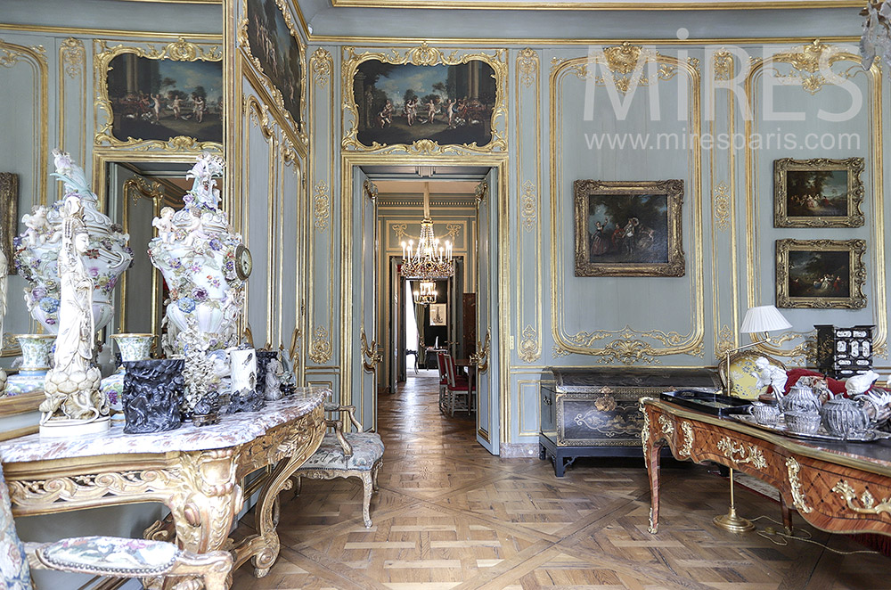 Old office with gilding. C1755