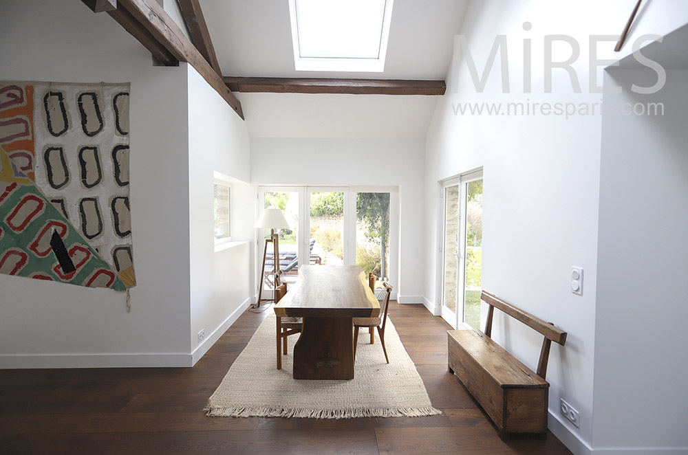 Dining room open to garden. C1757