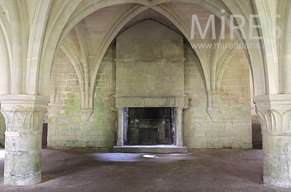 C0071 – Beautiful vault and old fireplace