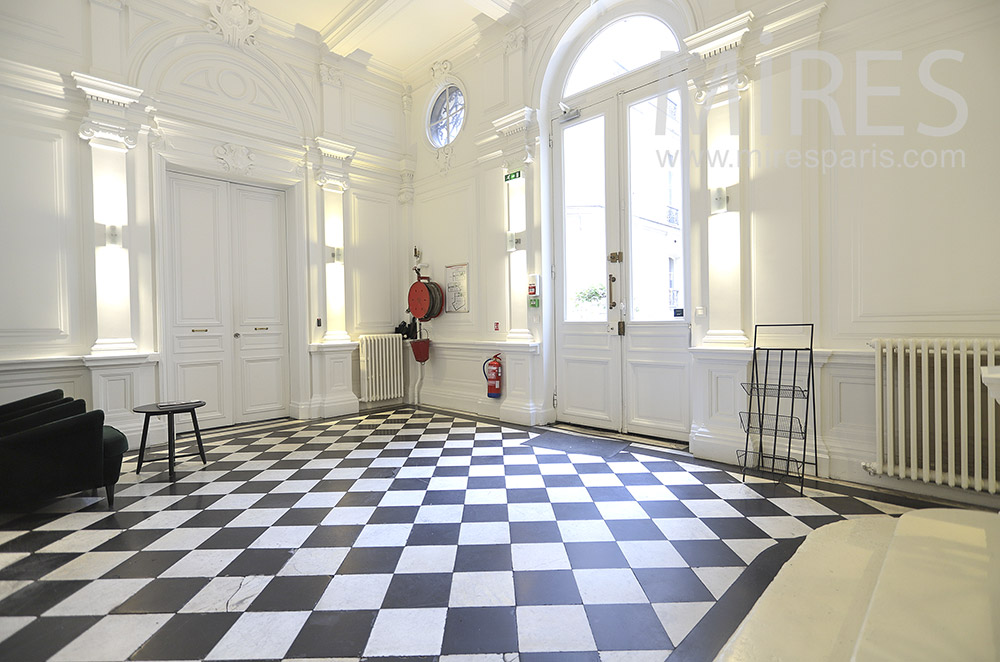 C1779 – Beautiful entrance, checkered floor