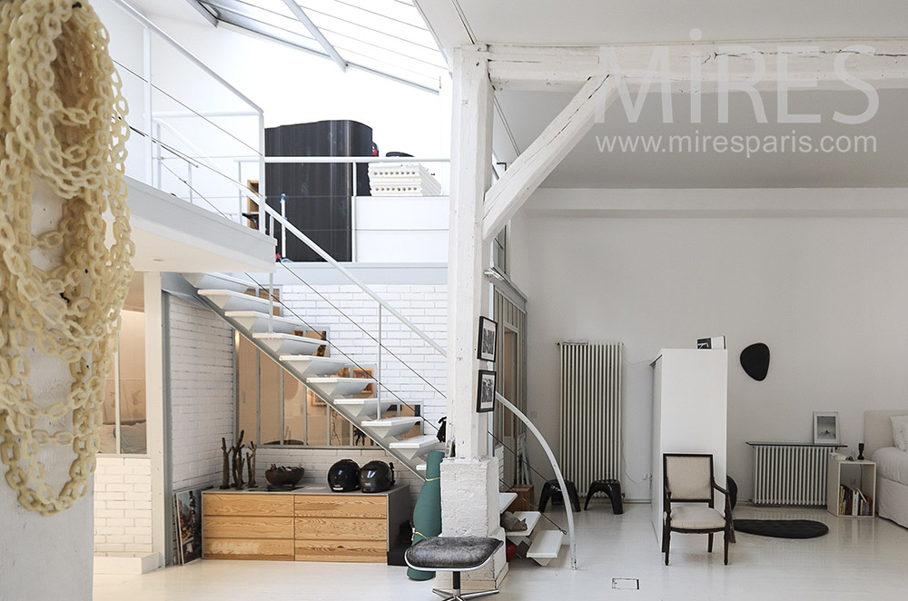 White metal staircase. C1792