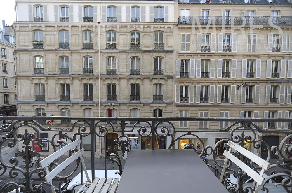 A balcony over Paris. C1804