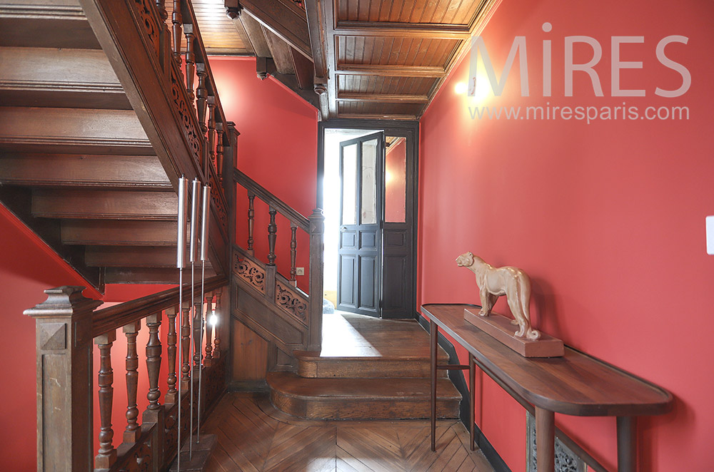 Escalier rouge. C1805