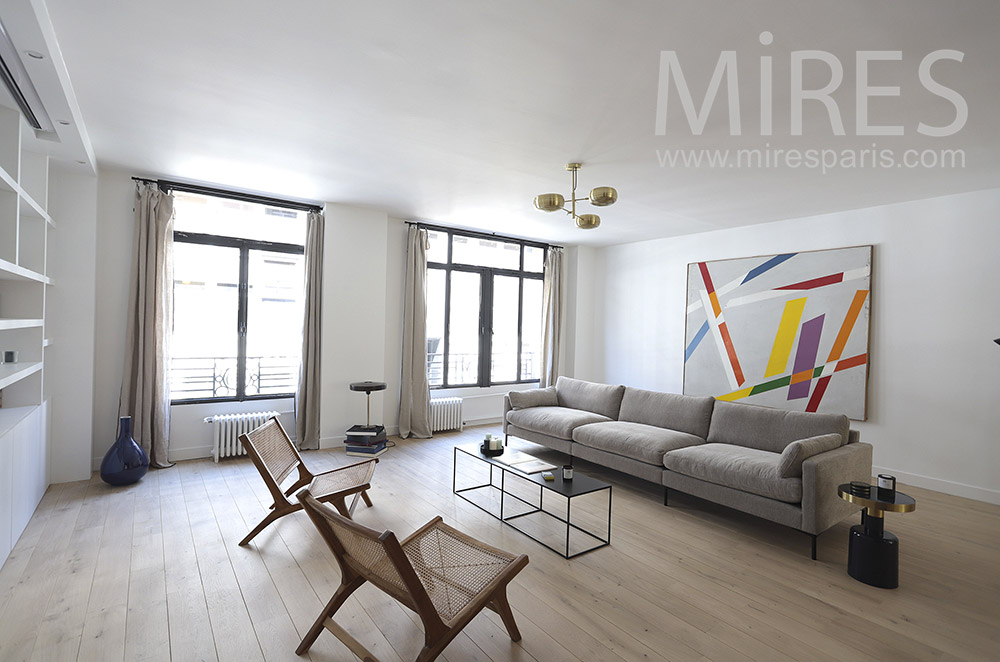 C1840 – Modern living room, matt parquet