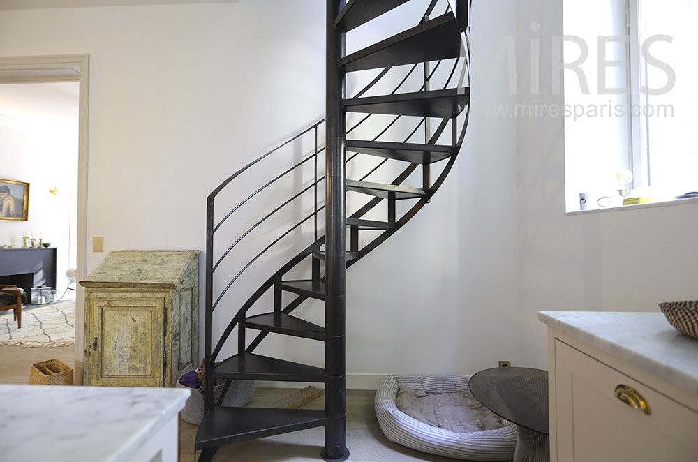 C1857 – Black helical staircase