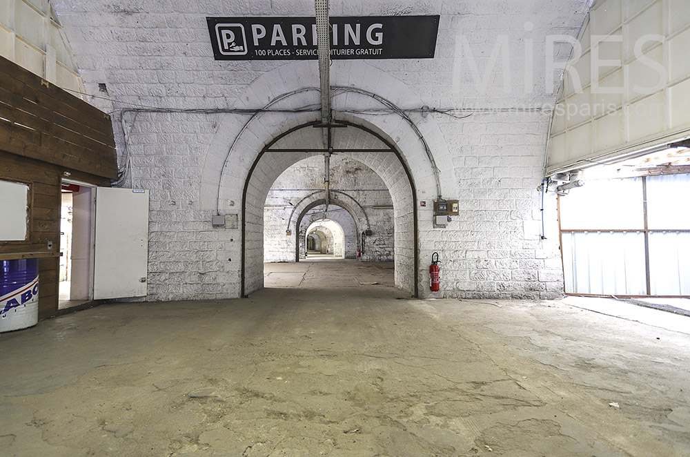 Parking entrance. C1860